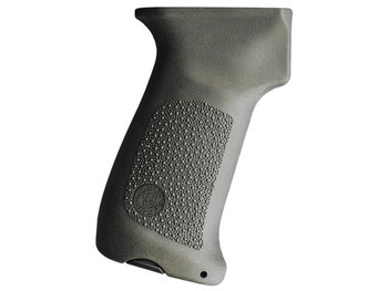 Hogue 74031 Pistol Grip w/o Finger Grooves OD Green Overmolded Rubber Fits AK-47/AK-74
