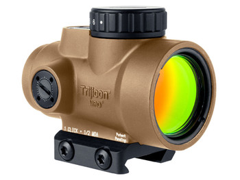Trijicon 2200347 MRO SD Coyote Tan 1x25mm 2 MOA Green Dot Reticle Low Mount