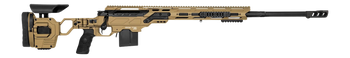 Cadex Inc CDX33LITE33827BR30I2D3 CDX-33 Lite 338 Lapua Mag 5+1 27" Black DLC Fluted Threaded Barrel, Hybrid Tan Cerakote Receiver w/Picatinny Rail, M-LOK Handguard, Adjustable Folding Hybrid Tan Butts