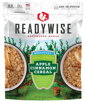Wise Foods RW05802 Apple Cinnamon Cereal  2.5 Servings 6 Per Case                                                                                                                                       