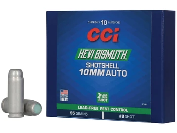 CCI 3710B HEVI-Bismuth 10mmAuto 95gr Shotshell #8Shot 10 Per Box/20 Case