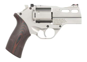 Chiappa Firearms CF340353 Rhino 30SARX *CA Compliant 357 Mag 6 Shot 3" Stainless Steel Barrel & Cylinder, Stainless Alloy Frame, Black/Red G10 Grip                                                     