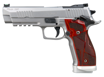 Sig Sauer 226X59CL2SAO P226 XFive Classic Full Size 9mm Luger 10+1 5" Bull Barrel, Stainless Steel Optic Ready/Serrated Slide & Frame w/Beavertail & Picatinny Rail, Hogue Cocobolo Grip, SIG-LOC Footpr