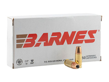 Barnes Bullets 32529 9mmLuger 124gr Semi Jacketed Hollow Point 20 Per Box/10 Case