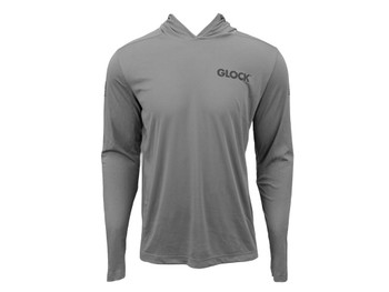 GLK AP96417 HOODED PERFORMANCE SHIRT L GREY