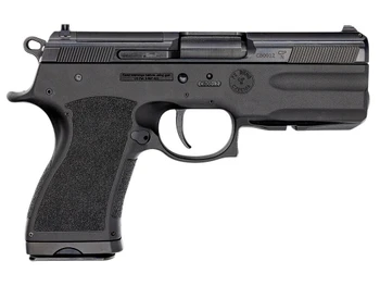 FK Brno US TMTPSDC PSD Compact Frame 7.5 FK 14+1 4.30" Black Nitride Tilting Steel Barrel, Dark Gray Nitride Steel Optic Cut/Serrated Slide, Black Polymer Frame w/Accessory Rail, Textured Grip