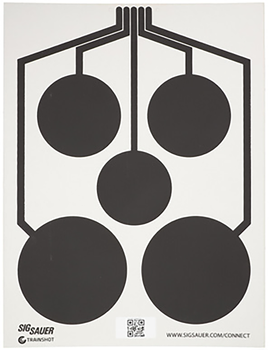 Sig Sauer SCT357 T300 Replacement Target Multi Zone Hanging Black/White                                                                                                                                 