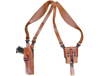 1791 Gunleather NSS2.1CBRVR Optic Ready Shoulder Vertical Brown Fits Glock 17 Right Hand