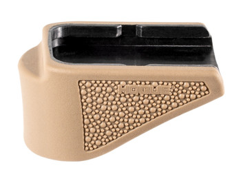 Hogue 18623 Extension Base Pad Fits Glock 26 Compatible w/ 10rd Magazine FDE Overmolded Rubber