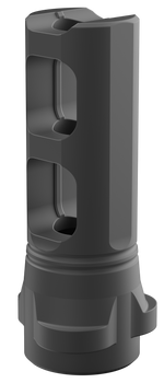 Breek Arms BRK4311 Breek LOK 3QD Gemini Dual-Port Black Nitride Steel 5/8"x24 Threads 30 Cal                                                                                                            