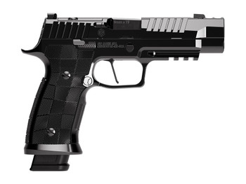 Sig Sauer 320SXGF9CWRES10 P320 SXG Reserve Full Size Frame 9mm Luger 10+1 3.90" Black Barrel, High Polish DLC Stainless Steel Integrated Compensator/Optic Ready/Serrated Slide & Frame w/Beavertail & P