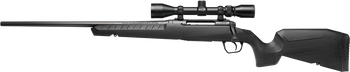 Savage Arms 32014 Axis XP Combo 243 Win 4+1 22" Matte Black Button Rifled Barrel, Matte Black Drilled & Tapped Carbon Steel Receiver, Fixed Sporter Black Synthetic Stock, Weaver 3-9x40mm, Left Hand   