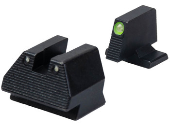 HK 51000939 Night Sight Set Fixed Green Tritium/Black Frame Fits HK VP9 9mm Luger