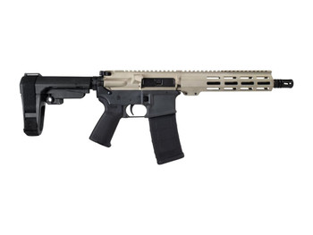 Shark Coast Tactical SCC07169FCAT-P Fisher Cat 5.56 NATO 30+1 Black Nitride Threaded Barrel, Aluminum Receiver w/Picatinny Rail, M-LOK Handguard, Polymer SB Tactical SBA3 Brace, Magpul MOE Grip, Right