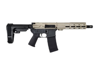 Shark Coast Tactical SCC07169FCAT-P Fisher Cat 5.56 NATO 30+1 Black Nitride Threaded Barrel, Aluminum Receiver w/Picatinny Rail, M-LOK Handguard, Polymer SB Tactical SBA3 Brace, Magpul MOE Grip, Right