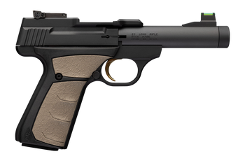 Browning 051609490 Buck Mark Micro Bull SR 22 LR 10+1 4.40" Matte Black Threaded Bull Barrel, Matte Black Alloy Frame, Black/FDE Overmolded UFX Grip, RMSc Footprint                                    