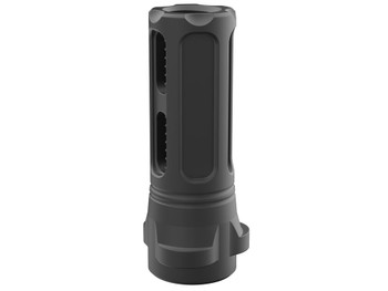 Breek Arms BRK4323 Sentinel Caged Flash Hider Black Nitride Steel 1/2"x28 Threads 9mmLuger Compatible w/ Breek-LOK 3QD