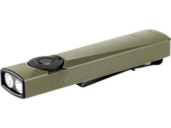 Olightstore Usa Inc ARKFELDULTRACLASS3R Arkflex EDC Flashlight Olive Aluminum White Light LED 1400 Lumens 103 Meters Beam Distance