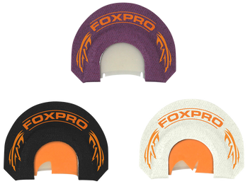Foxpro HYBRID SPUR COMBO Crooked Spur Hybrid Spur Combo Pack Diaphragm Call Double Reed Turkey Sounds Attracts Turkeys Black/Purple/White 3 Piece                                                       