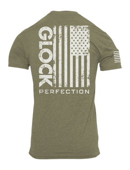 GLK AP96397 PERFECTION FLAG TEE S   GRN