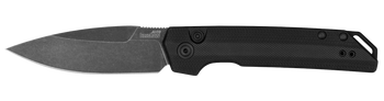 Kershaw 7038G10 Launch Iridium Automatic 3.45" Folding Plain Black Oxide Blackwash CPM MagnaCut Steel Blade, Black Anodized Aluminum/G10 Handle                                                         
