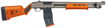 Mossberg 50222 590M  12 Gauge 10+1 18.50" Tungsten Gray Cerakote Barrel & Steel Drilled & Tapped Receiver, Magpul SGA Safety Orange Synthetic Stock                                                     