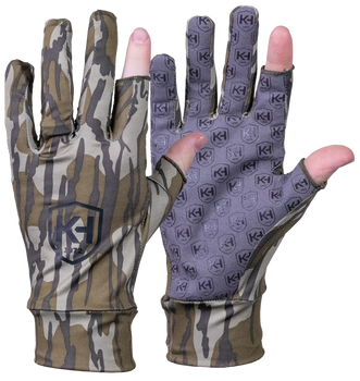 Moultrie KHT0211 Run N Gun  Mossy Oak Bottomland Fingertipless OSFM                                                                                                                                     
