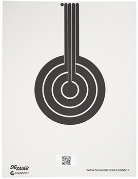 Sig Sauer SCT350 T300 Replacement Target Bullseye Hanging Black/White                                                                                                                                   