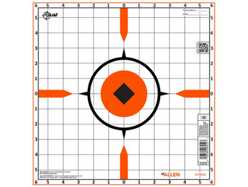 Allen 15576 Sight-In Grid Hanging Paper Universal 12"x12" Bright Orange 10 Pack