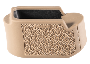 Hogue 18613  Extension Base Pad Fits Glock 19 Compatible w/ 10/15rd Magazines FDE Overmolded Rubber                                                                                                     
