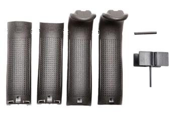 Glock 30819  Backstrap/Beavertail Set Compatible w/ Glock 20/21/40/41 Black Polymer                                                                                                                     