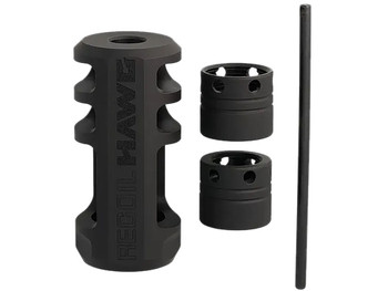 Browning 001293099 Xeno Recoil Hawg Black Matte Stainless Steel 1/2"x28 Threads 2.20" OAL