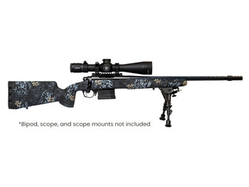 Horizon Firearms HRF-VNP-308W-24R-P Vandal Prime 308 Win 24" Black Chrome Spiral Fluted Threaded Barrel, Black Chrome Steel Receiver w/Picatinny Rail, Arca Rail Forend, Textured Iota EKO Carbon Fiber