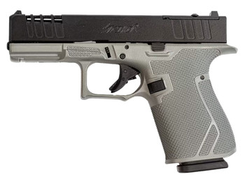 Great Lakes Firearms GL19SRK Striker 9mm 15+1 4" Front/Rear Serrations Cerakote Bull Shark Gray
