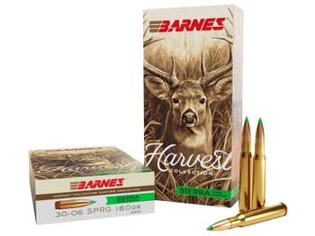 Barnes Bullets 32403 Harvest 30-06Springfield 180gr Sierra Tipped GameKing 20 Per Box/10 Case