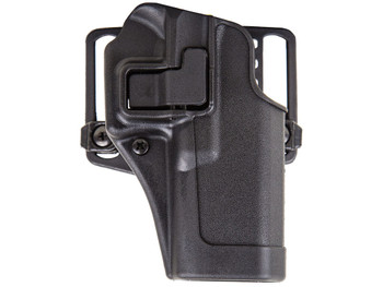 Blackhawk 410513BKR Serpa CQC OWB Size 13 Matte Black Polymer Belt Loop/Paddle Compatible w/Glock 20/21/S&W M&P/M&P Pro Right Hand