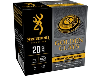 Browning Ammo BGC207 Golden Clays 20Gauge 2.75" 7/8oz 7.5Shot 25 Per Box/10 Case