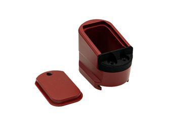 Shield Arms MPME5RED Magazine Extension 5rd Compatible w/ Shield Arms M&P 2.0 Red Anodized Aluminum