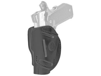 1791 Gunleather 3WH1SBLA 3-Way IWB/OWB Size 01 Stealth Black Leather Belt Loop Fits 1911 3-4" Ambidextrous