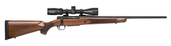 Mossberg 28213 Patriot  Full Size 400 Legend 4+1 20" Matte Blued Fluted Threaded Barrel, Drilled & Tapped Matte Blued Stainless Steel Receiver, Walnut Fixed Wood Stock 3-9x40mm Duplex, Right Hand     