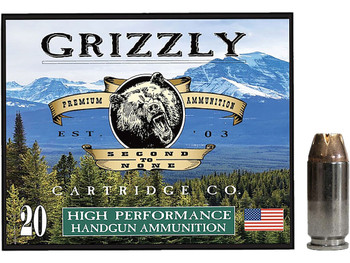 Grizzly Ammo GC4SW4 40S&W 180gr Jacketed Hollow Point 20 Per Box/10 Case