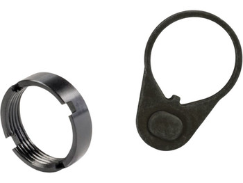 White Label Armory WLA-BUF-7006-01 Mil-Spec End Plate Kit Black Aluminum/Steel AR-15
