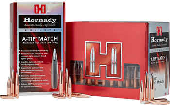 Hornady 26382   6mm .264 153gr A-Tip Match 500 Per Box/6 Case                                                                                                                                           