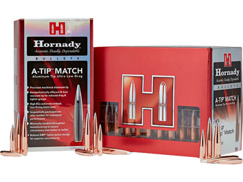 Hornady 26382 6mm .264 153gr A-Tip Match 500 Per Box/6 Case