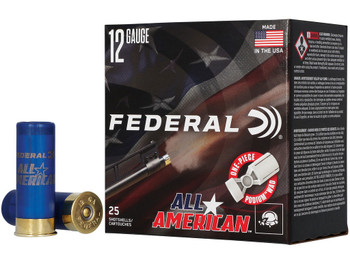 Federal FAA12H8 All-American 12Gauge 2.75" 1 1/8oz 8Shot 25 Per Box/10 Case