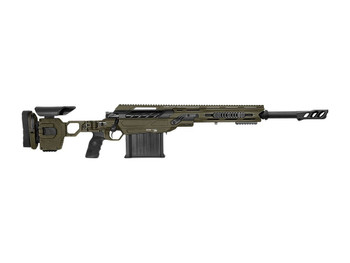 Cadex Inc CDX50DUAL50206BR20I2J5 CDX-50 Tremor 50 BMG 5+1 20.60" Black DLC Match Grade Threaded Barrel, Black DLC Aluminum Receiver w/Picatinny Rail, Adjustable Folding OD Green Stock, Black Polymer G
