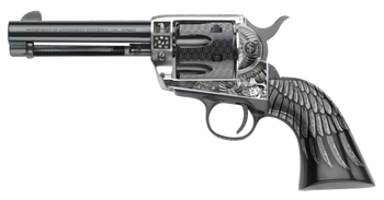 Pietta GW357DOGE434NMB Great Western II D.O.G.E. Sports South Exclusive 357 Mag 6rd 4.75"                                                                                                               