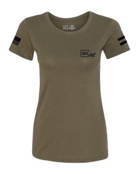 GLK AP96371 GLOCK GIRL FLAG TEE 2XL GRN
