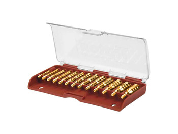 Tipton 749245 Jag Set Multi-Caliber 8-32/5-40 Thread Brass 13 Pieces Includes Storage Box