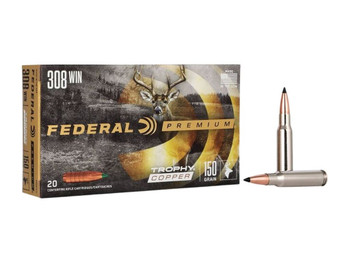 Federal P308TC3 Premium 308Win 150gr Trophy Copper 20 Per Box/10 Case